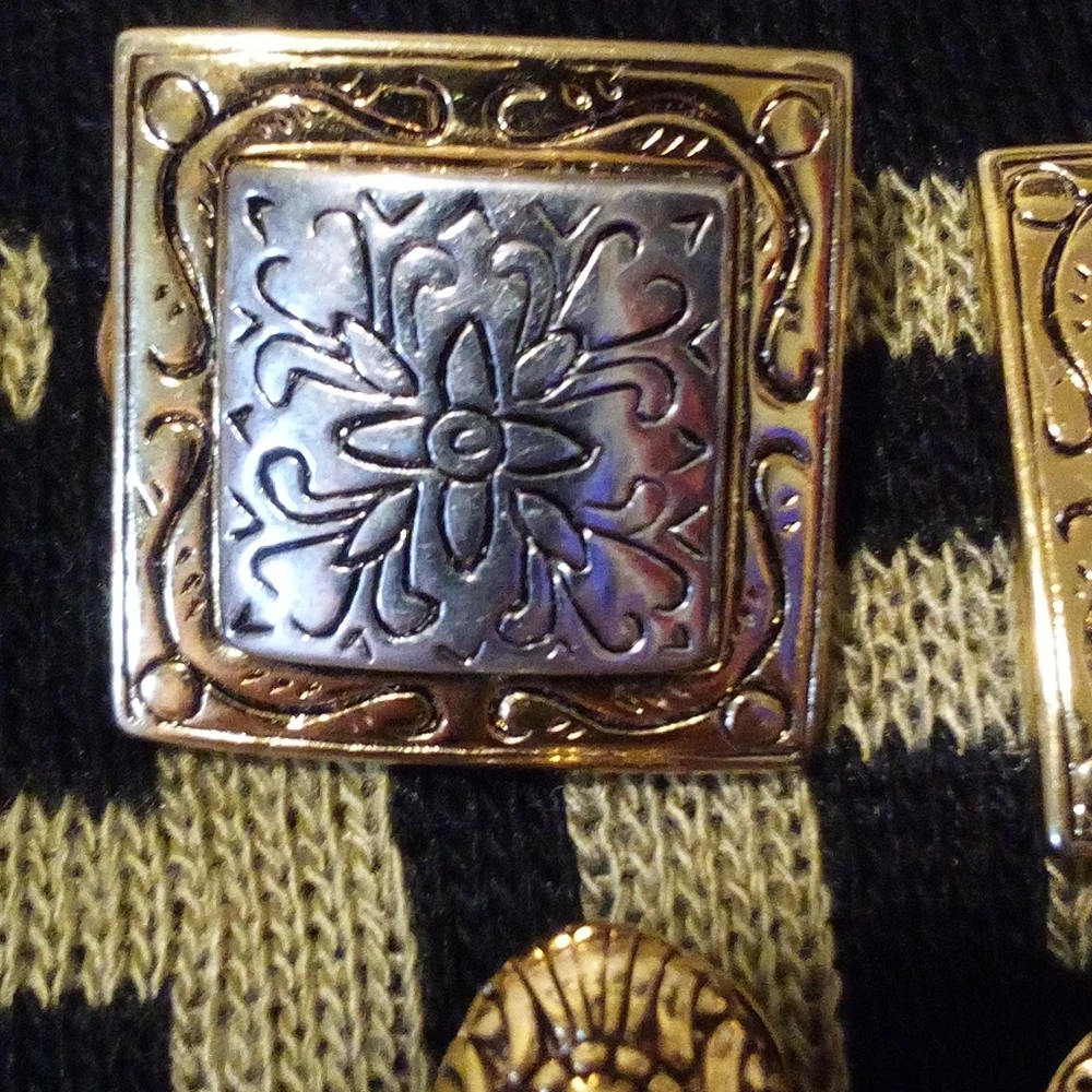 Vintage 2 Pair Premier Gold Tone Omega Clip Earrings Engraved
